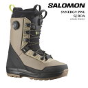 日本正規品 スノーボード ブーツ サロモン SALOMON SYNERGY PWL SJ BOA Walnut シナジー ボア メンズ 25-26 予約