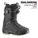 日本正規品 スノーボード ブーツ サロモン SALOMON ECHO DUAL BOA WIDE Black エコー ボア メンズ 25-26 予約