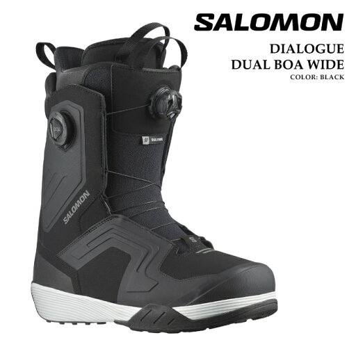 日本正規品 スノーボード ブーツ サロモン SALOMON DIALOGUE DUAL BOA WIDE Black ダイアログ ボア メンズ 25-26 予約 日本正規品 スノーボード ブーツ サロモン SALOMON DIALOGUE DUAL BOA WIDE Black ダイアログ ボア メンズ 25-26 予約