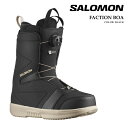 【エントリーでP最大47倍★スーパーSALE】 日本正規品 スノーボード ブーツ サロモン SALOMON FACTION BOA Black ファクション ボア メンズ 25-26