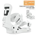 日本正規品 スノーボード ビンディング ユニオン UNION TRILOGY CLASSIC White トリロジー クラシック バインディング レディース 2...