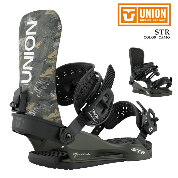 【エントリーでP最大47倍★BLACK FRIDAY期間】 日本正規品 スノーボード ビンディング ユニオン UNION STR Camo エスティーアール バインディング メンズ 25-26