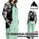 日本正規品 スノーボード ウェア ビブパンツ バートン BURTON WOMENS RESERVE 2L BIB PANTS Soft Sage True Black レディース 25-26 予約