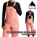 日本正規品 スノーボード ウェア ビブパンツ バートン BURTON WOMENS RESERVE 2L BIB PANTS Sunrise Coral レディース 25-26 予約