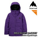 日本正規品 スノーボード ウェア ジャケット バートン BURTON KIDS HILLSLOPE JACKET Imperial Purple キッズ ユース 子供 25-26