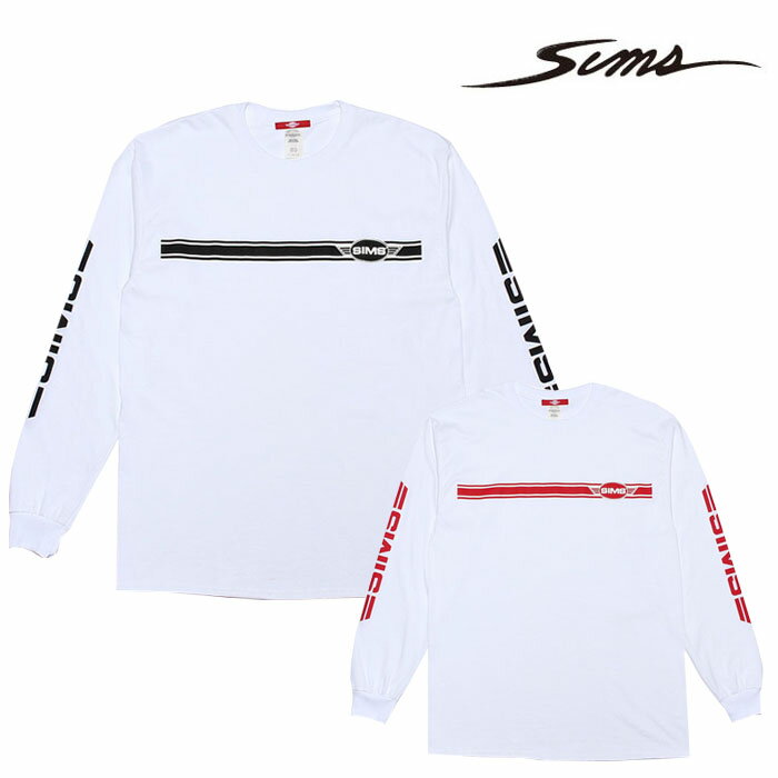 楽天SportsExpressシムススケートスタイル SIMS SKATE STYLES STRIPE LOGO LONG SLEEVE T-SHIRTS SCI-1810LS-T01 スケートスタイル 長袖Tシャツ