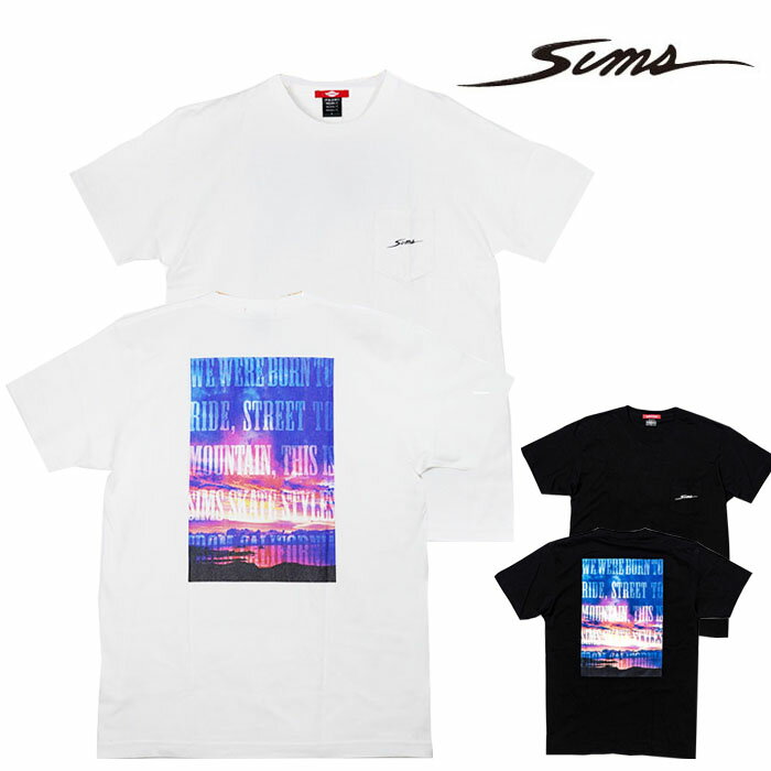 シムススケートスタイル SIMS SKATE STYLES SUNSET TEE 18SS-SSS026 スケートスタイル 半袖Tシャツ