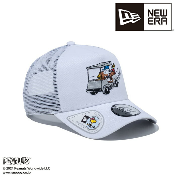 ニューエラ NEW ERA 9FORTY A-Frame トラッカー On Par PEANUTS ピーナッツ ホワイト/グレー ゴルフ 56.8-60.6cm 14124320 キャップ 帽子 日本正規品