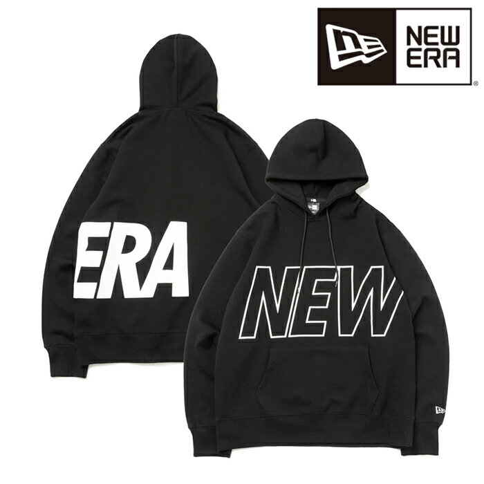 ニューエラ NEW ERA テック スウェット プルオーバーフーディー ビッグロゴ ブラック Performance Apparel テック生地 日本正規品