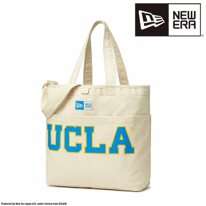 ニューエラ NEW ERA ユーティリティ キャンバストート 14L UCLA ナチュラル × マリンブルー メリットゴールド 日本正規品のサムネイル