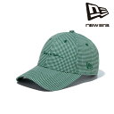 ニューエラ NEW ERA ゴルフ WOMEN 039 S 9FORTY ロングバイザー Houndstooth ハウンズトゥース スクリプトロゴ グリーン 56.8 - 60.6cm キャップ 帽子 日本正規品