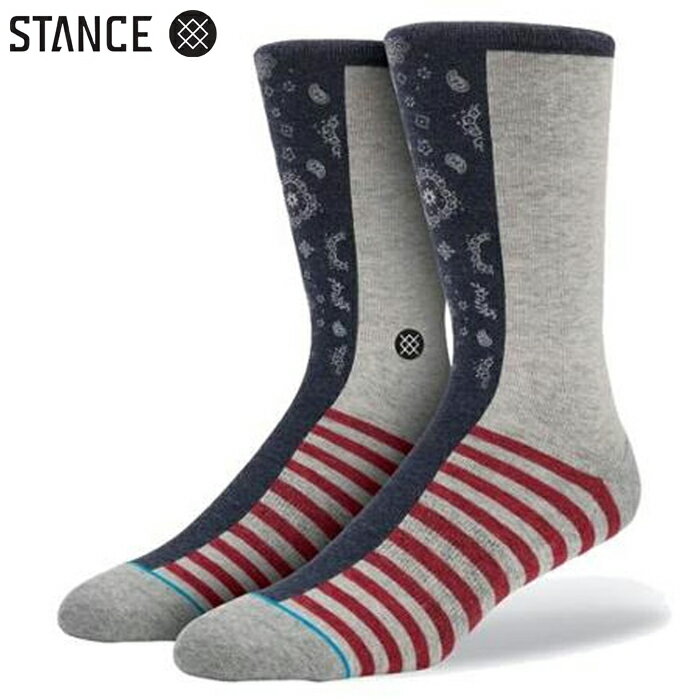 【ネコポス発送】STANCE BOSWELL MEN SOCKS Blue スタンス メンズソックス 靴下 ブルー スポーツ スケート アウトドア M200C15BOS