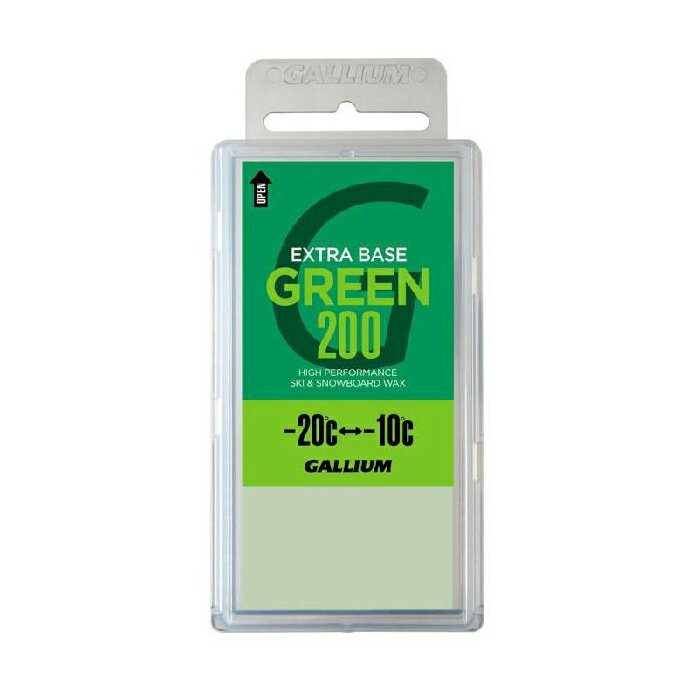 GALLIUM EXTRA BASE GREEN 200g SW2077 SKI SNOWBORAD WAX ガリウム ベースワックス スノーボード スキー