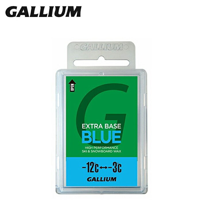 ガリウム ワックス GALLIUM EXTRA BASE BLUE 100g SW2074 スノーボード スキー 滑りの基本は、ベースワクシング！パラフィン効果で快適な滑りを。 -12℃〜-3℃ 全雪質 シーズン前のベースワックスや、HYBRID HF・滑走シリーズのベースワックスとして使用。 ※同じ商品でも生産時期等により改良され、画像と異なる場合があります。 ご注文前に、必ず当店規約・概要をご確認ください。　