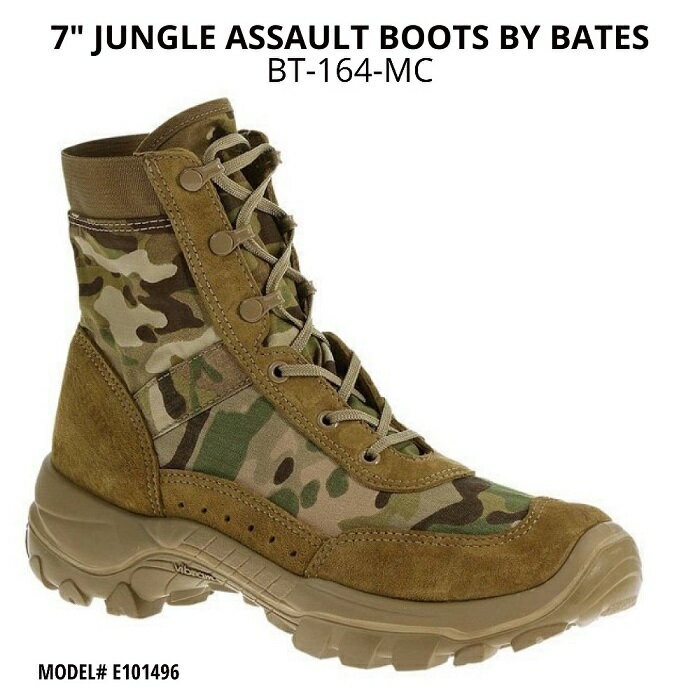 ベイツ ジャングルブーツ BATES RECONDO 7" JUNGLE ASSAULT BOOTS Multican SE101496(BT-164-MC) マルチカム アウトドア ミリタリー