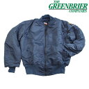 楽天SportsExpressグリーンブライヤー GREENBRIER VINTAGE MA-1 JACKET BLUE ブルー フライトジャケット ミリタリー アウトドア サバイバルゲーム MADE IN USA 米軍 実物 新品