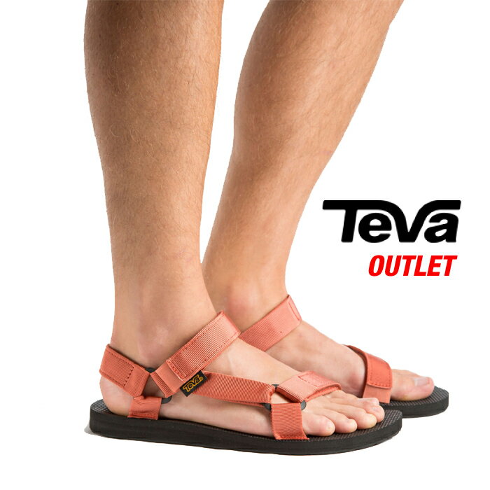 テバ サンダル TEVA MEN'S ORIGINAL UNIVERSAL TER （Terra cotta）1004006 テバ メンズ オリジナル ユニバーサル ウォーター サンダル シューズ 靴 男性 アウトドア ビーチ OUTLET 【アウトレット・訳あり商品】 訳ありの「新品未使用品」で、性能は通常の商品と全く変わらないお買い得品です。細かな傷、汚れ、変色などがみられる場合があります。それぞれ程度に個体差があるため、詳細なご案内を省略しアソート扱いとすることで、お値打ち価格で提供させていただいております。お客様による事前の状態確認や選択もできませんので、ご理解の上ご注文ください。商品はご注文順にランダムでピックアップいたします。先述のような状態を理由とするものを含め、ご注文後の返品、交換、キャンセルは一切お受けできかねますことを予めご了承くださいませ。 メンズOriginal Universal（オリジナル ユニバーサル）は、ワインと同じように時を経てその良さが増してくるもの。スポーツサンダルのパイオニアとして30年前に誕生したオリジナルサンダルは、今もなお多くの人たちに愛され続けています。耐久性がありどんなシチュエーションでも履けるオリジナル ユニバーサルは、あなたの冒険に欠かせない最高のパートナーです。伝統的なナイロン帯ひも、EVAトップソール、耐久性の高いラバーのアウトソールを搭載したOriginal Universal（オリジナル ユニバーサル）lは、当時の印象を残し現代へと復刻しました。 ●重さ：約193g（片足）※サイズによって重さが異なります。 ●Durabrasion：日常生活に必要のない過剰な機能を省き、機能性と耐久性の最適なバランスを追求したアウトソール素材です。 ＜サイズ＞ US 8：26.0cm US 9：27.0cm US 10：28.0cm US 11：28.5cm ※海外正規代理店より直接輸入している商品となります。 ご注文前に、必ず当店規約・概要をご確認ください。　