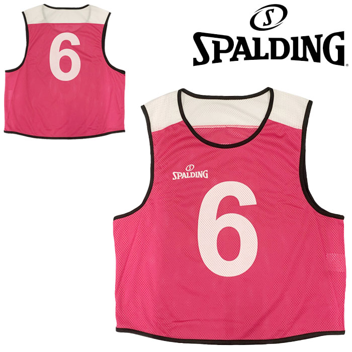 スポルディング SPALDING ビブス 6枚セット 6～11 PINK バスケットボール