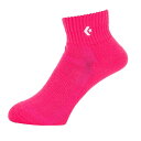 【メール便対応】CONVERSE コンバース カラーアンクルソックス CB161003-6200(マゼンタ)(4)