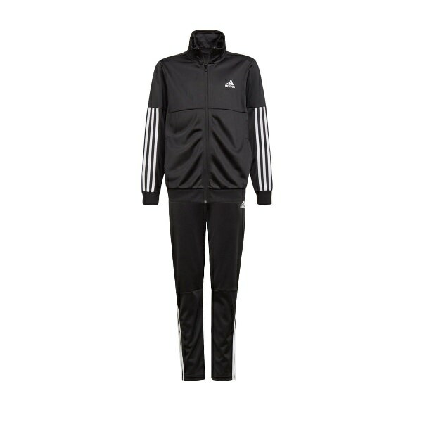 アディダス adidas YB TEAM TRUCKSUIT SET トラックスーツセット ジュニアトレーニングウェア上下セット JKV26-GM8912(ブラック/ホワイト) 2021年最新モデル！！