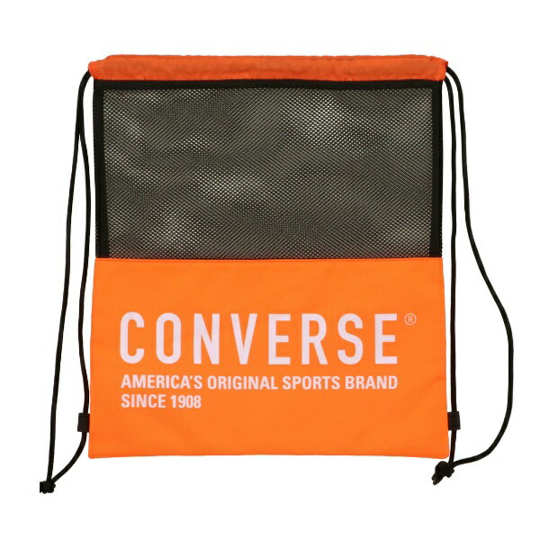 コンバース スポーツバッグ CONVERSE コンバース メッシュナップサック ランドリーバック C2103092-5600N(ネオオレンジ) 21FWモデル！！