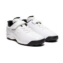 アシックス asics STAR SHINE TR 2 (キッズ) 野球ジュニアトレーニングシューズ 1124A009-110(ホワイト×ホワイト)