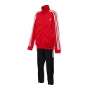 アディダス adidas BTIROシャツジョウゲセット(スソジッパー） ジュニアジャージ上下セット FTN30-ED6211(スカーレット/ホワイト)