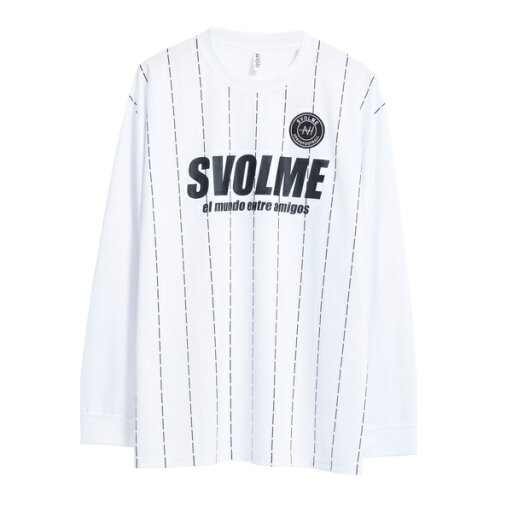 SVOLME スボルメ NT STRIPE FBロングシャツ サッカーシャツ 8213-19210-WHITE(ホワイト) SVOLME スボルメ NT STRIPE FBロングシャツ サッカーシャツ 8213-19210-WHITE(ホワイト)