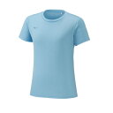 【メール便対応】ミズノ MIZUNO ナビドライTシャツ(半袖・丸首・ウィメンズ) ウイメンズ半袖Tシャツ 32MA1390-21(スプラッシュブルー×ブルー)
