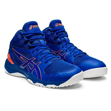 asics アシックス DUNKSHOT MB 9 ジュニアバスケットボールシューズ 1064A006-400(Asics Blue/Shocking Orange) 2022年最新モデル！！