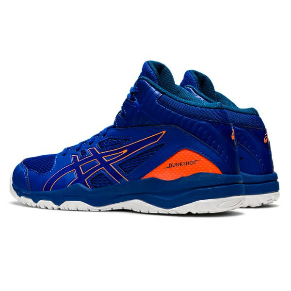 asics アシックス DUNKSHOT MB 9 ジュニアバスケットボールシューズ 1064A006-400(Asics Blue/Shocking Orange) 2022年最新モデル！！