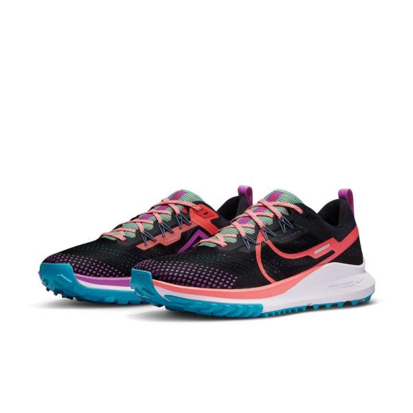 ナイキ NIKE リアクト ペガサス トレイル 4 ランニングシューズ DJ6158-003(ブラック/マジックエンバー/ビビッドパープル/エナメルグリーン/レーザーブルー) 22FWモデル！！