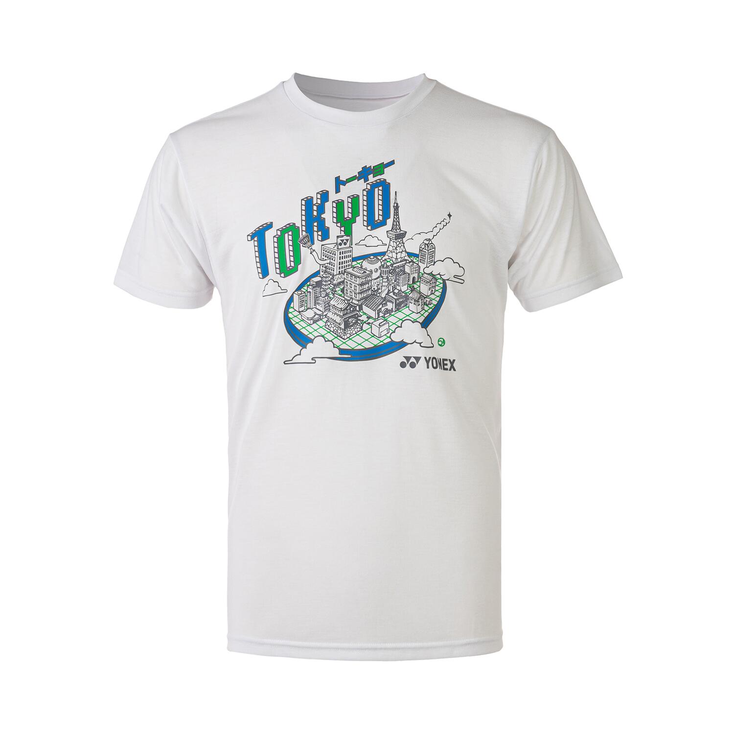 YONEX ヨネックス 都市名Tシャツ（東京） メンズドライTシャツ YOB20140-011(ホワイト) 2020年最新モデル！（数量限定品）