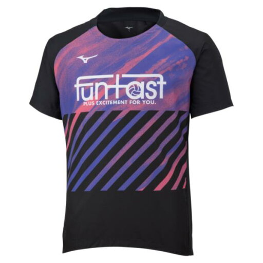 【メール便対応】MIZUNO ミズノ FUNTASTウィンドブレーカージャケット(半袖/ユニセックス) バレーボールウォームアップウェア V2ME2520-97(ブラック×パープル) 【メール便対応】MIZUNO ミズノ FUNTASTウィンドブレーカージャケット(半袖/ユニセックス) バレーボールウォームアップウェア V2ME2520-97(ブラック×パープル)