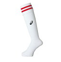 【メール便対応】asics アシックス ストッキング サッカーストッキング XSS097-0123(ホワイト×レッド)