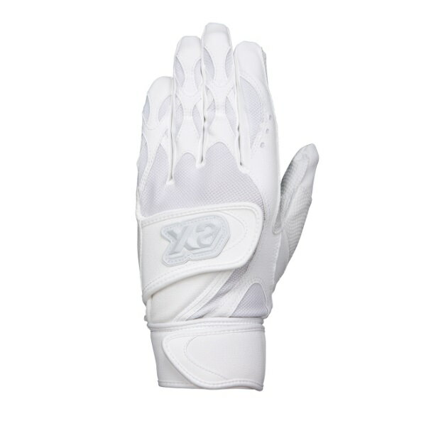 ザナックス XANAX バッティング手袋両手 バッティンググローブ BBG105K-0101(ホワイト×ホワイト) 高校野球ルール対応モデル