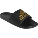 アディダス adidas アディレッタ COMFORT U スポーツサンダル GY1946(コアブラック/ゴールドメタリック/コアブラック) 2025年モデル!!