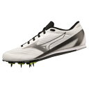 MIZUNO ミズノ エックスファースト2(ユニセックス) 陸上スパイク U1GA233002(ホワイト×ブラック×ダークグレー) 2023年春夏モデル!!