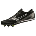 MIZUNO ミズノ エックスファースト2 ワイド(ユニセックス) 陸上スパイク U1GA233101(ブラック×ダークグレー) 2023年春夏モデル!!