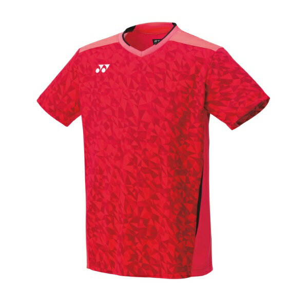【ネコポス対応】YONEX ヨネックス メンズゲームシャツ（フィットスタイル） テニスシャツ バドミントンシャツ 10523-716(シャインレッド) 2023年新製品！！