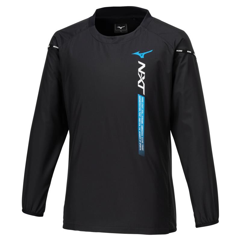 MIZUNO ミズノ N-XTウォーマージャケット(長袖) ユニセックス バレーボールウォームアップウェア V2MEA511-92(ブラック×ジェットブルー) 2023年秋冬モデル！！
