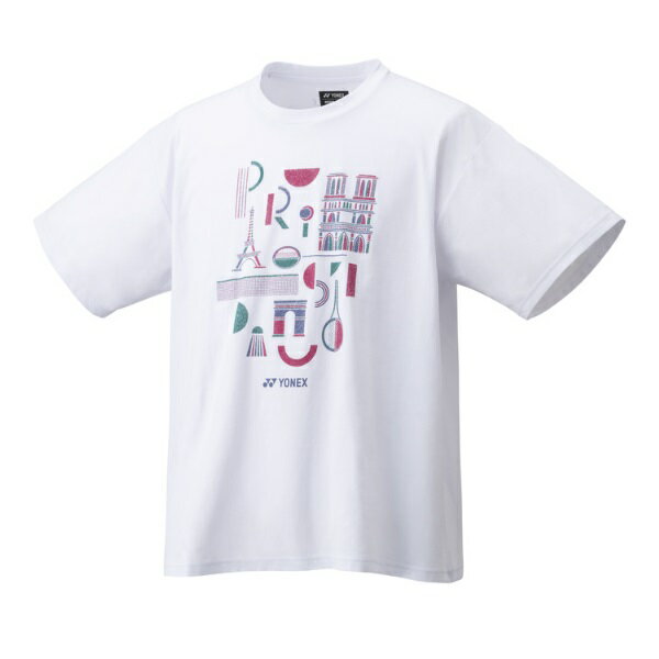【メール便対応】YONEX ヨネックス ユニドライTシャツ テニスシャツ YOB23200-011(ホワイト) フランス パリ オリンピック 応援Tシャツ！！