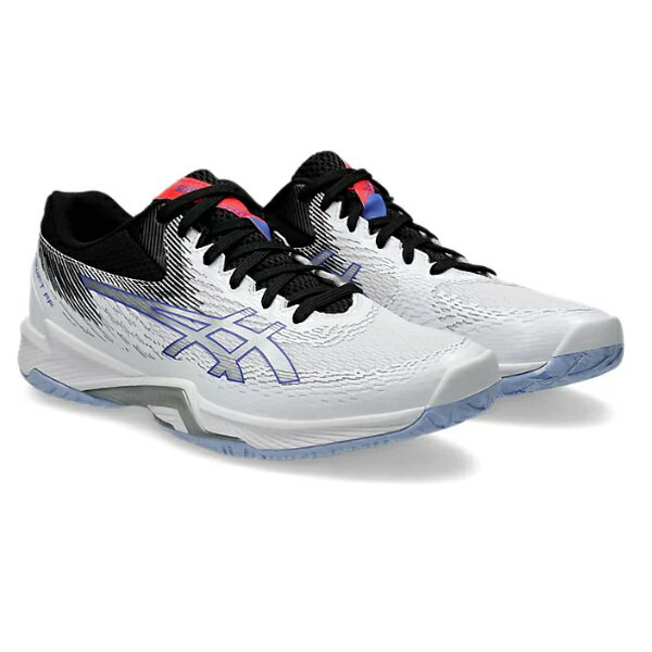asics アシックス V-SWIFT FF 4 EXTRA WIDE 幅広 バレーボールシューズ 1053A067-100(White/Pure Silver...