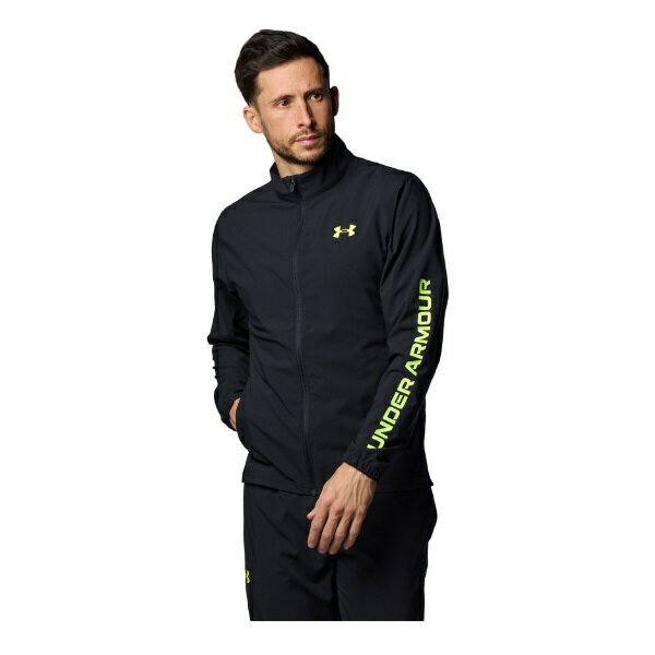アンダーアーマー フレッシュウーブン フルジップ ジャケット トレーニングジャケット 1384815-002(Black/High Vis Yellow) 2024年モデル!!