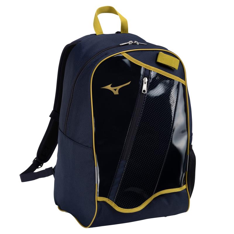 MIZUNO ミズノ バックパックJr.(23L／カラー限定)[ジュニア] 野球バッグ 1FJDB350-85(ネイビー×ゴールド) 2024年春夏モデル！！