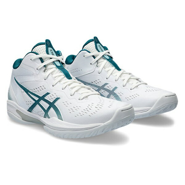 シューズ asics アシックス GELHOOP V16 バスケットボールシューズ 1063A078-101(White/Rich Teal) 2024年モデル！！