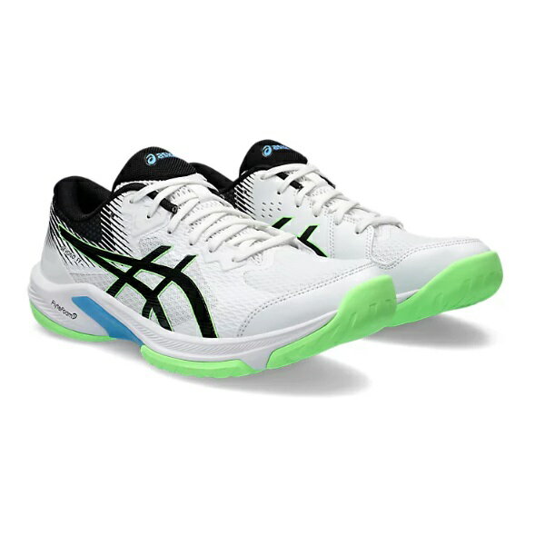 asics アシックス BEYOND FF ハンドボールシューズ 1073A057-101(White/Lime Burst) 2024年モデル！！