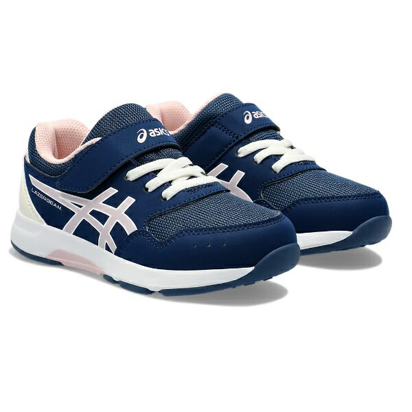 asics アシックス LAZERBEAM KD-MG（レーザービーム KD-MG） ジュニアシューズ 1154A174-403(NAVY BLUE/SOFT PINK) 2024年モデル！！