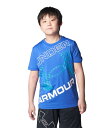 【メール便選択で送料無料】アンダーアーマー UAテック スーパービッグロゴ ショートスリーブTシャツ ジュニアTシャツ 1384684-400(Team Royal/White)