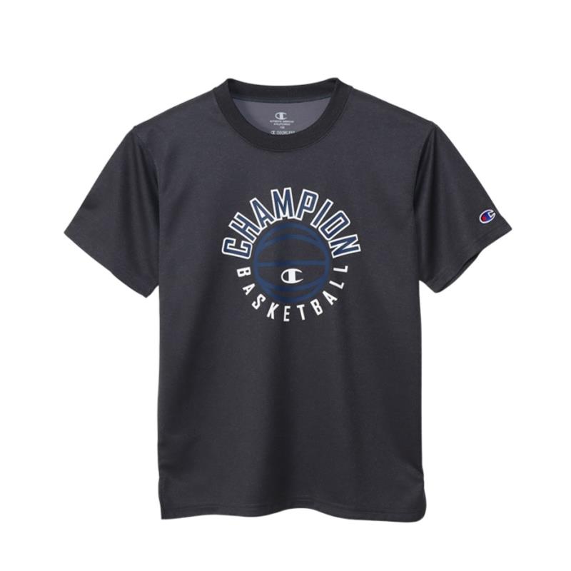 【メール便対応】Champion チャンピオン ミニ ショートスリーブTシャツ ジュニアバスケットボールシャツ CKZB319-099(ヘザーブラック) 2024年春夏新作!!